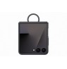 Samsung Galaxy Flip7 Silicone Case with Ring Black