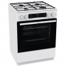Gorenje Cooker | GKS6C70WJ | Hob type Gas | Oven type Electric | White | Width 60 cm | Depth 60 cm | 71 L