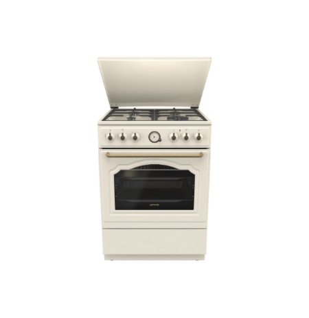 Gorenje Cooker | GKS6C71CLI | Hob type Gas | Oven type Electric | Gold | Width 60 cm | Depth 60 cm | 71 L