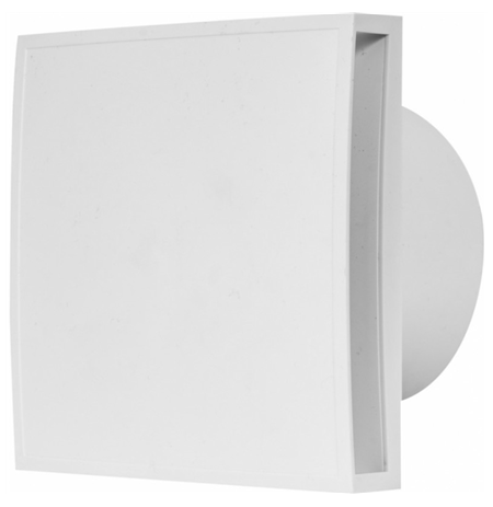 Household fan E-EXTRA EET125TH, DN125, with timer and humidity sensor | Europlast