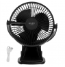 Adler Rechargeable Clip-on Desk Fan | AD 7342 | Table Fan | 5 W | Diameter 15.5 cm | Number of speeds 3 | Oscillation | Black