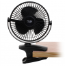 Adler Rechargeable Clip-on Desk Fan | AD 7342 | Table Fan | Black | Diameter 15.5 cm | Number of speeds 3 | Oscillation | 5 W