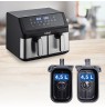 IDEAL Fat-free fryer, double horizontal 9L, 8 functions - including food drying