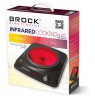 BROCK HPI 3001 BK Infrared electric cooker Single-burner 17,7 cm 1200 W Black