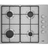 Beko HIBG64120SX 60cm Gas Hob with Side Knob Controls