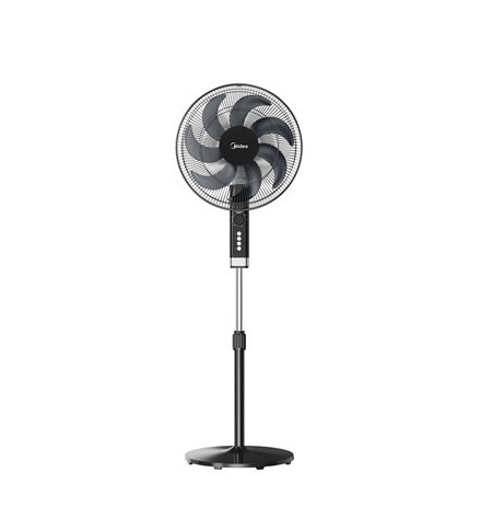 Midea Model MFS402M0BPK Standing Fan | Black | Diameter 40 cm | 3 speeds | Oscillation | 50 W