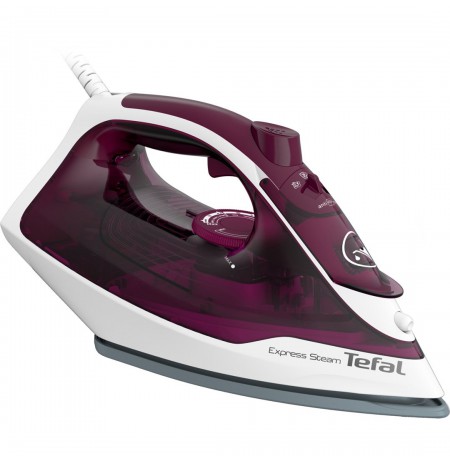 Tefal Express Steam FV2835E0 iron Dry and Steam iron Cerilium soleplate 2400 W Purple, White
