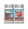 Midea Refrigerator | MDRB548MME46 | Energy efficiency class E | Free standing | Combi | Height 186 cm | No Frost system | Fridge