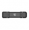 Silicon Power Portable External SSD | DS72 | 2000 GB | USB Type-A/USB Type-C 3.2 Gen 2 | Black