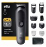 Braun 11-in-1 Grooming Kit | All-in-One Kit Series 5 AIO5560 | Cordless | Number of length steps 14 | Grey/Black