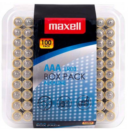 MAXELL Alkaline battery LR03 AAA 1.5V 100 pcs.