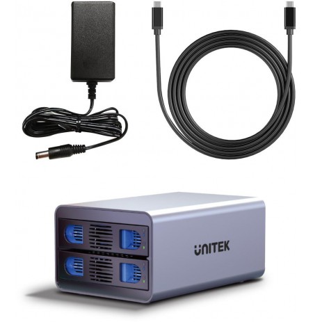 Hard Drive Enclosure for SATA 2.5''/3.5'' HDD/SSD 40TB
