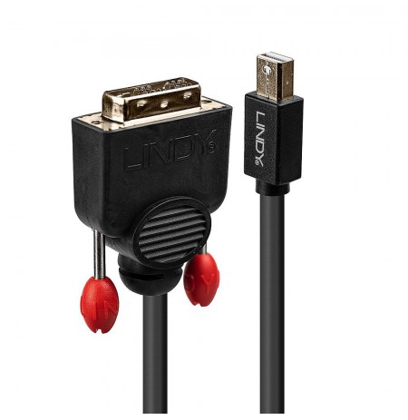 Lindy 3m Mini DisplayPort to DVI Cable, Black