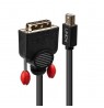Lindy 3m Mini DisplayPort to DVI Cable, Black