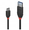 Lindy 1.5m USB 3.2 Type A to C Cable, 10Gbps, Black Line