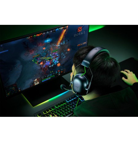 Laidinės žaidimų ausinės Razer RZ04-04570100-R3M1 Blackshark V2 X, Juoda/Žalia