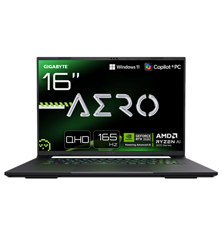 Gigabyte AERO X16 1VH-93EEC64AH | 16 " | IPS | AMD Ryzen Al 7 | 350 | 32 GB | DDR5 | Solid-state drive capacity 1000 GB | NVIDIA