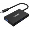 UNITEK uHUB Q4 USB 3.2 Gen 1 (3.1 Gen 1) Type-C 10000 Mbit/s Grey