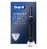 Oral-B Vitality Pro, Adult, Rotating toothbrush, Daily care, Sensitive, Black, 2 min, Battery