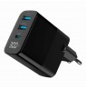 Gembird TA-UC-PDQC30LCD-BK-02 mobile device charger Universal Black AC Fast charging Indoor