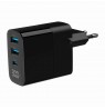 Gembird TA-UC-PDQC30LCD-BK-02 mobile device charger Universal Black AC Fast charging Indoor