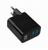 Gembird TA-UC-PDQC30LCD-BK-02 mobile device charger Universal Black AC Fast charging Indoor