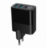 Gembird TA-UC-PDQC30LCD-BK-02 mobile device charger Universal Black AC Fast charging Indoor