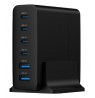 Gembird TA-UC-2A4C-PD75-01-BK mobile device charger Universal Black AC Fast charging Indoor