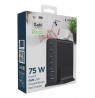 Gembird TA-UC-2A4C-PD75-01-BK mobile device charger Universal Black AC Fast charging Indoor