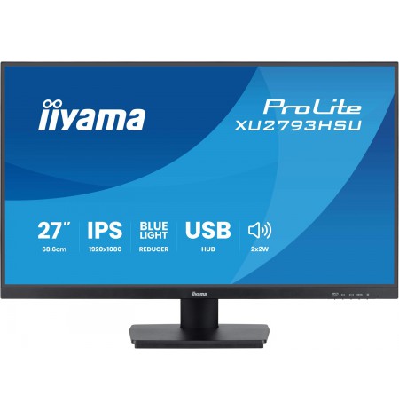 iiyama ProLite XU2793HSU-B7 computer monitor 68.6 cm (27") 1080 x 1920 pixels Full HD LED Black