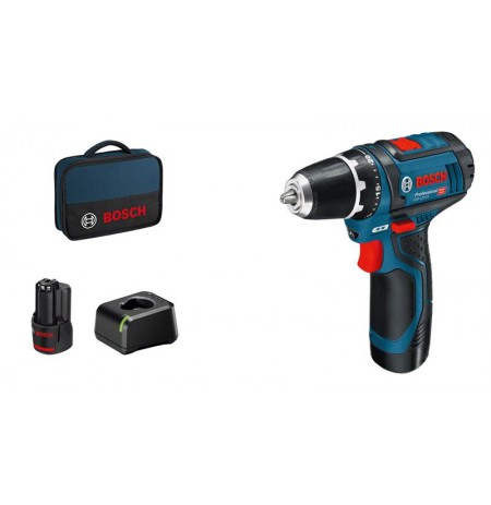 Bosch screwdriver 12 V Li-Ion 1300 RPM Black, Blue, Red