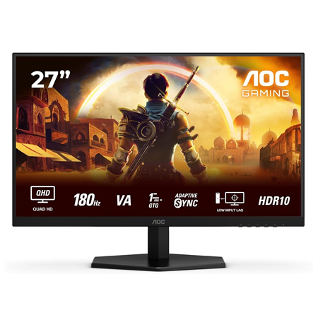 AOC Q27G42XNE | 27 " | VA | QHD | 16:9 | 180 Hz | 1 ms | 2560 x 1440 pixels | 300 cd/m² | HDMI ports quantity 2 | Black