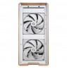 Lian Li Lancool LAN217W computer case Midi Tower White, Wood