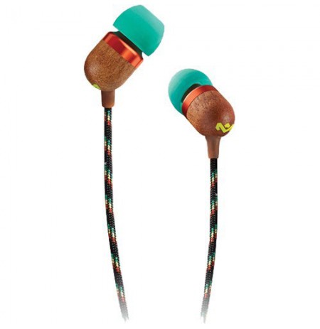 The House Of Marley Smile Jamaica Headset Wired In-ear Calls/Music Green