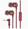 The House Of Marley Smile Jamaica Headset Wired In-ear Calls/Music Red, Wood
