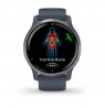 Garmin Venu 2 3.3 cm (1.3") AMOLED 45 mm Digital 416 x 416 pixels Touchscreen Silver Wi-Fi GPS (satellite)