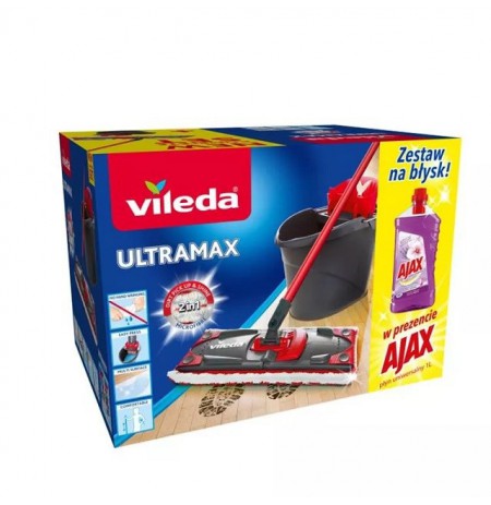 Vileda Ultramax Box mop +  Ajax