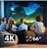Maclean portable projection screen, compact, floor, 66", 16:9, MC-210