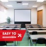 Maclean portable projection screen, compact, floor, 66", 16:9, MC-210
