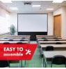 Maclean MC-211 Portable Projection Screen, Compact, Floor, 100", 4:3