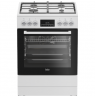 BEKO Cooker | FBM62330GWDTN | Hob type Gas | Oven type Electric | White | Width 60 cm | Grilling | LED | Depth 60 cm | 72 L