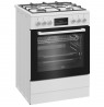 BEKO Cooker | FBM62330GWDTN | Hob type Gas | Oven type Electric | White | Width 60 cm | Grilling | LED | Depth 60 cm | 72 L