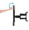Wall mount with double bracket for flat screens with tilt and swivel function B-Tech BT8227/B