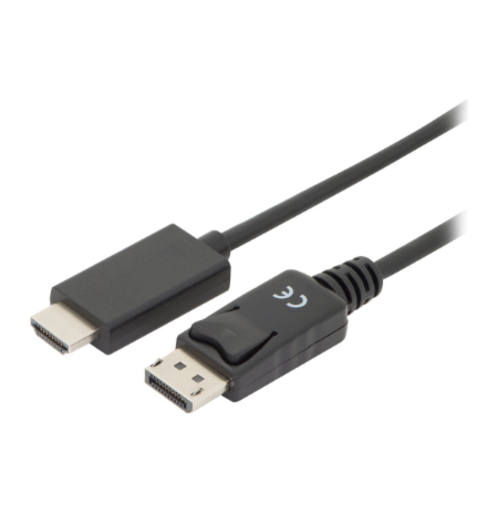 Digitus Adapter Cable, DP - HDMI type A | DisplayPort to HDMI | 2 m