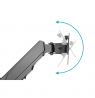 Digitus Wall mount | DA-90396 | Adjustable Height, Rotate, Tilt | 17-32 " | Maximum weight (capacity) 8 kg | Black