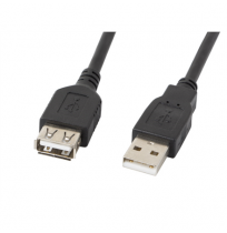 Lanberg USB-A 2.0 Cable, 3 m | CA-USBE-10CC-0030-BK | USB Type-A to USB Type-A