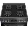 BEKO Cooker | FBM62330GADSN | Hob type Gas | Oven type Electric | Grey | Width 60 cm | Grilling | LED | Depth 60 cm | 72 L