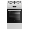 BEKO Cooker | FSM51339DWDS | Hob type Gas | Oven type Electric | White | Width 50 cm | Grilling | LED | Depth 60 cm | 60 L