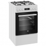BEKO Cooker | FSM51339DWDS | Hob type Gas | Oven type Electric | White | Width 50 cm | Grilling | LED | Depth 60 cm | 60 L