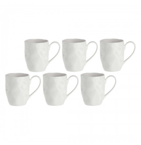 Set of 6 mugs LA PORCELLANA BIANCA